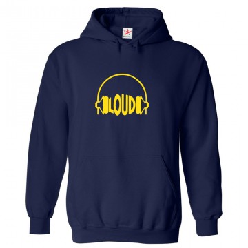 Loud Records Classic Unisex Kids and Adults Pullover Hoodie for Music Fans